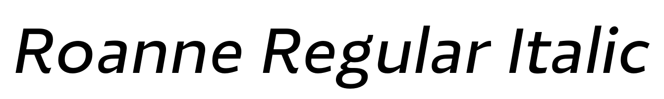 Roanne Regular Italic